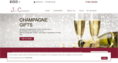 Desktop Screenshot of justchampagne.co.uk